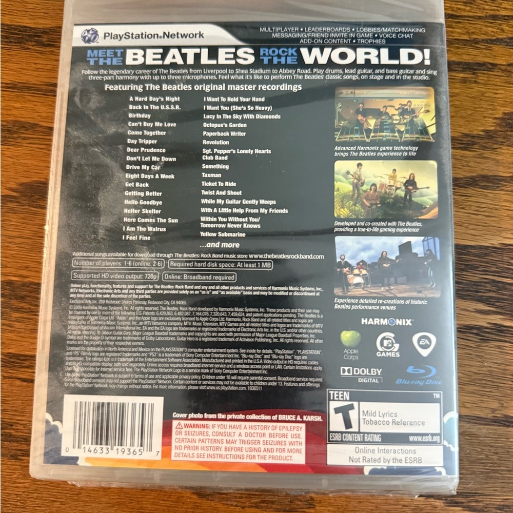 PlayStation 3 the Beatles rock band NWT - Picture 2 of 2